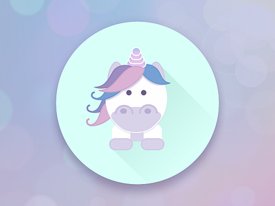 Daily Ui Challenge 005 - App Icon app daily ui daily ui challenge flat icon illustration magic pastel ui unicorn vector