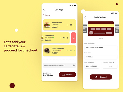 #DailyUI - Credit Card Checkout android cartpage checkout checkoutpage creditcard ios mobileapp payment ui userexperience userinterface ux