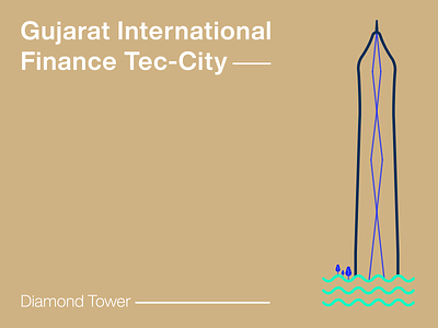 Index Design | Diamond Tower finance finance business illustrator indexdesign smartcity tech