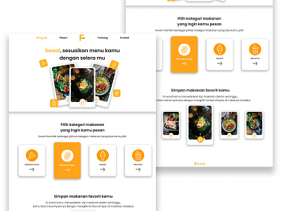 Swoof , Online Food Delivery food ui ui design web design website website design