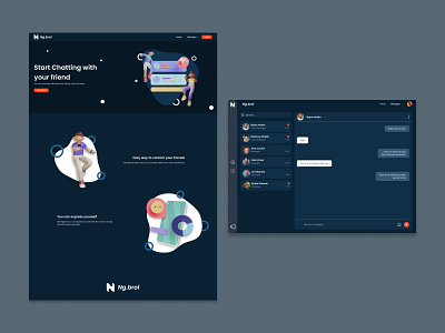 UI design for chatting web service chat ui design web web design website