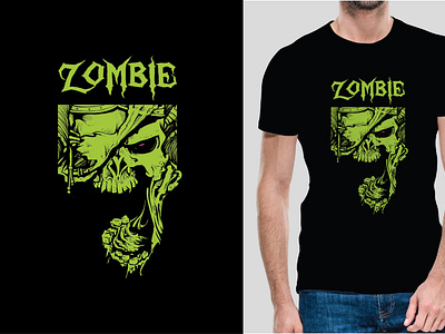 Zombie T Shirt Design branding creative design design graphic design illustration illustrator merch on amazon pod print on demand typography vector zombie zombie t shirt zombie t shirt design