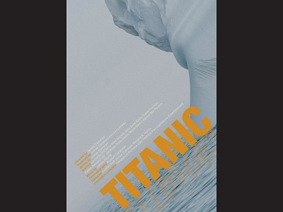 Titanic movie poster Swiss design style graphic design movie poster poster swiis design