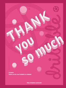 Thanks design typography