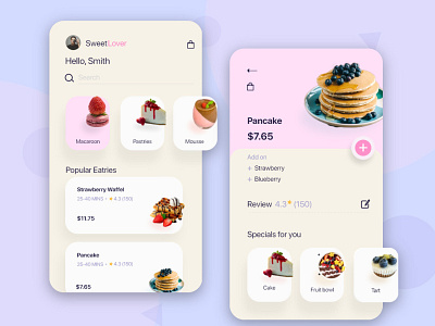 Food app app branding branding concept design minimal ui ux