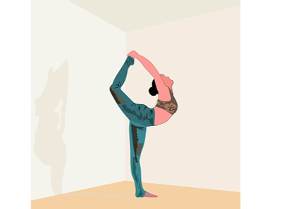 yoga creative flat illustration illustration illustration art illustrations vector