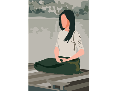 yoga creative design flat illustration illustration illustration art illustrations illustrator vector