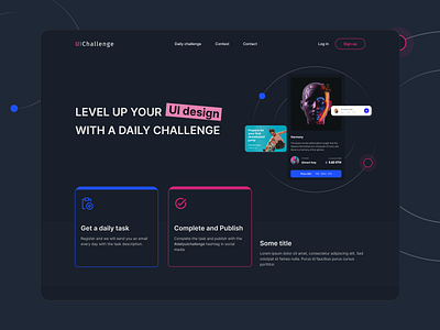 Daily ui challenge website