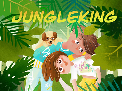 Jungle king illustration