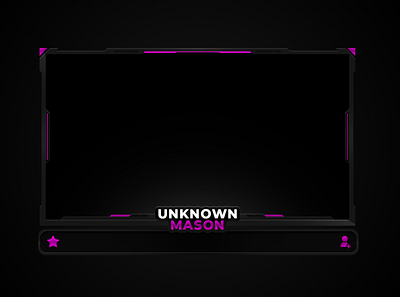 Unknown Mason Webcam Overlay design gfx graphic graphic design overlay photoshop stream stream design streamer streaming twitch webcam