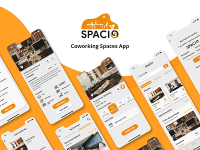 iOS Coworking Spaces co working co working space design ios ios app design mobile screens ui ui design ui screen