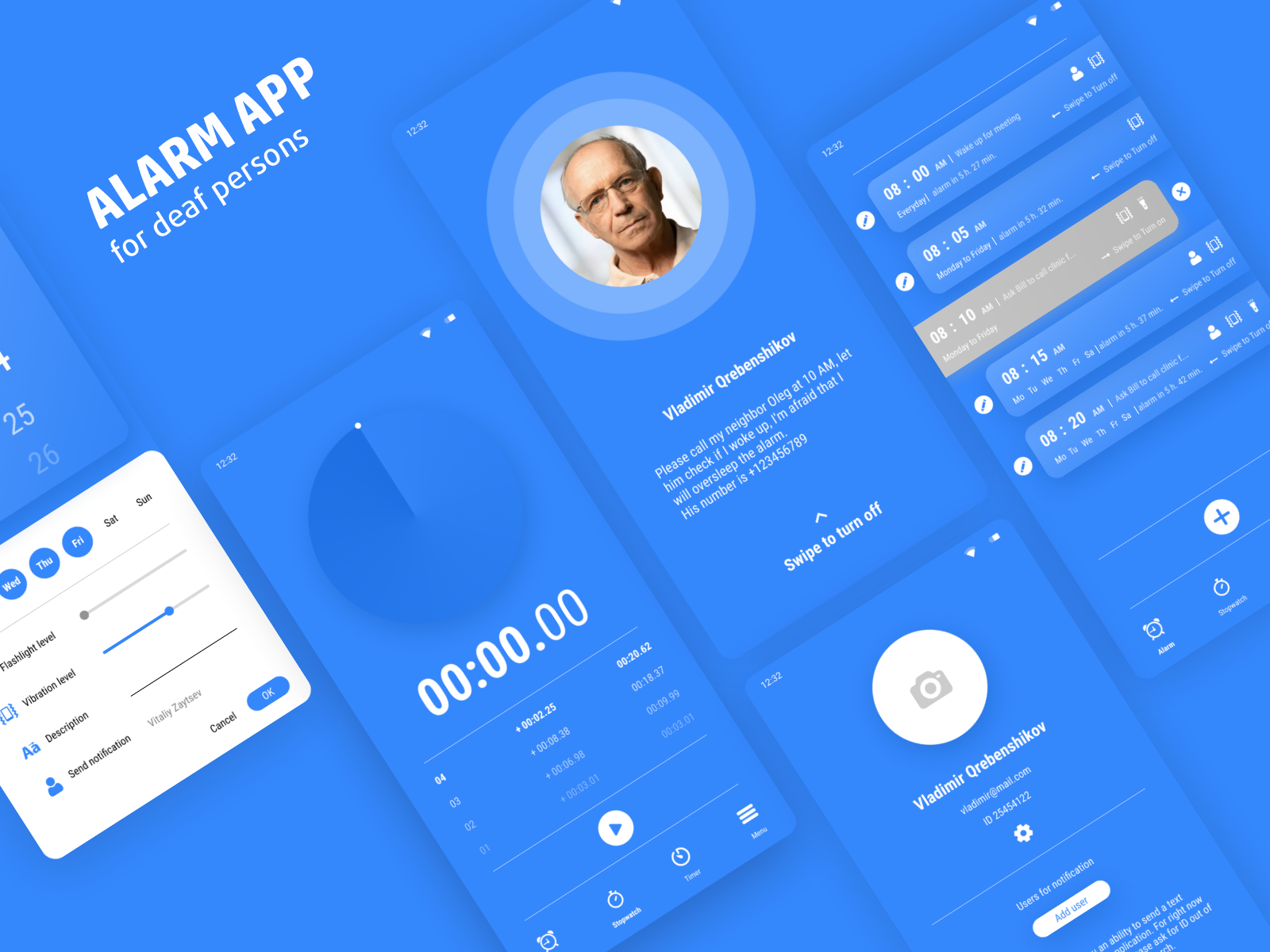 An Alarm App for deaf persons by Araz Mammadov on Dribbble