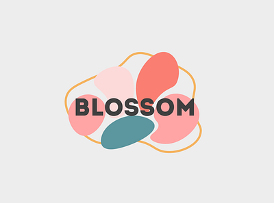 Blossom art branding design flat graphic design illustrator logo logotype minimal vector