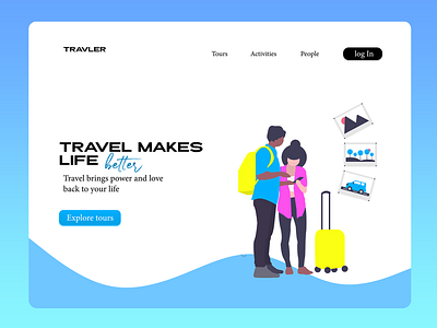 Traveler adobe xd design ideas illustrator travel blog travel design travelling