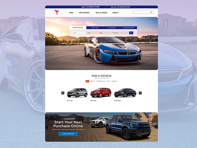 Web UI Design adobe xd car concept design graphic design ui ux website design