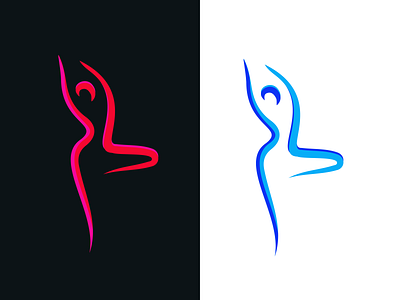 Sprit Girl concept design feminine logo feminine logo design fresh design girl logo ideas illustrator design yoga