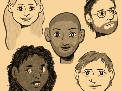 Faces art drawing faces illustraion illustrator people