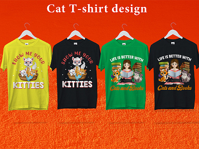 cat t-shirt design