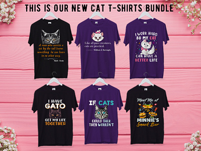 New Cat T Shirts Bundle amazon amazon t shirts animals cat cat t shirt cat tshirt catalog cats costom dog tshirt typography