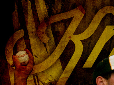 Athletic Program baseball gold losttype photoshop texture wisdom script