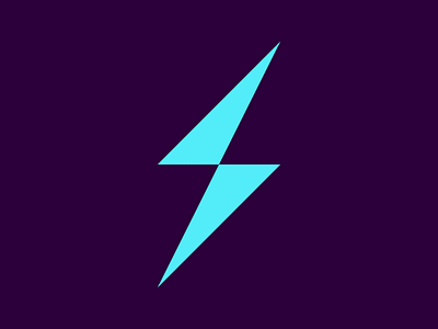 S Bolt blue graphic design lightning logo logo design minimal purple s bolt