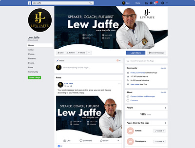 Mr. Lew Jaffe Facebook Cover Design facebook cover