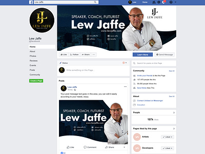 Mr. Lew Jaffe  Facebook Cover Design