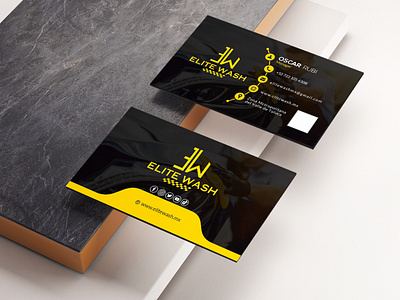 Elite Wash Business Card Design