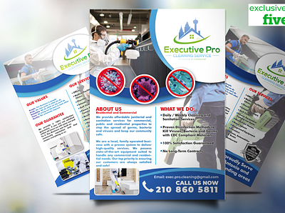 Executive Pro Cleaning Service Flyer flyer design