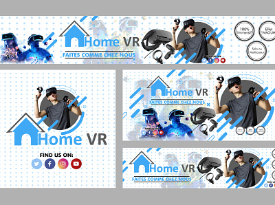 Home VR Social Media Covers social media pack