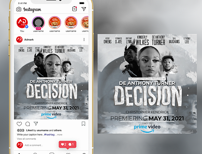 Instagram Poster for #Decision The Series instagram post