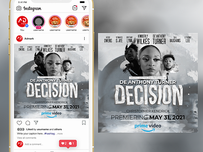 Instagram Poster for #Decision The Series