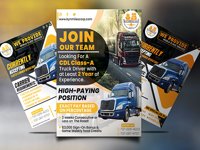 Flyer Design for KYNMILES LLC Transport Company