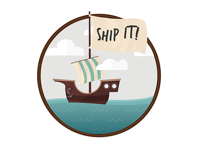 Ship it ship illustration