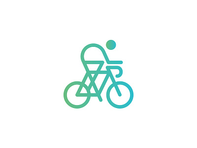 Bicycling Icon Improved analytics bicycle bicycling bike biking gradient icon strap