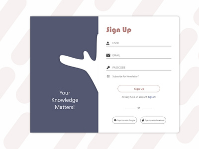 Sign UP app dailyui design ui ux web website