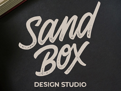 Sand Box Design Studio branding customdesign handdrawn illustration lettering logodesign logotype startup typography