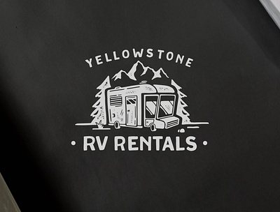 Yellowstone RV Rentals branding customdesign handdrawn handlettering illustration lettering logo design logotype typography vintage logo