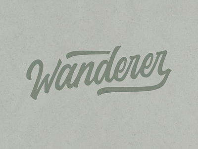 Wanderer adventure design lettering logotype typography wanderer wanderlust wordmark