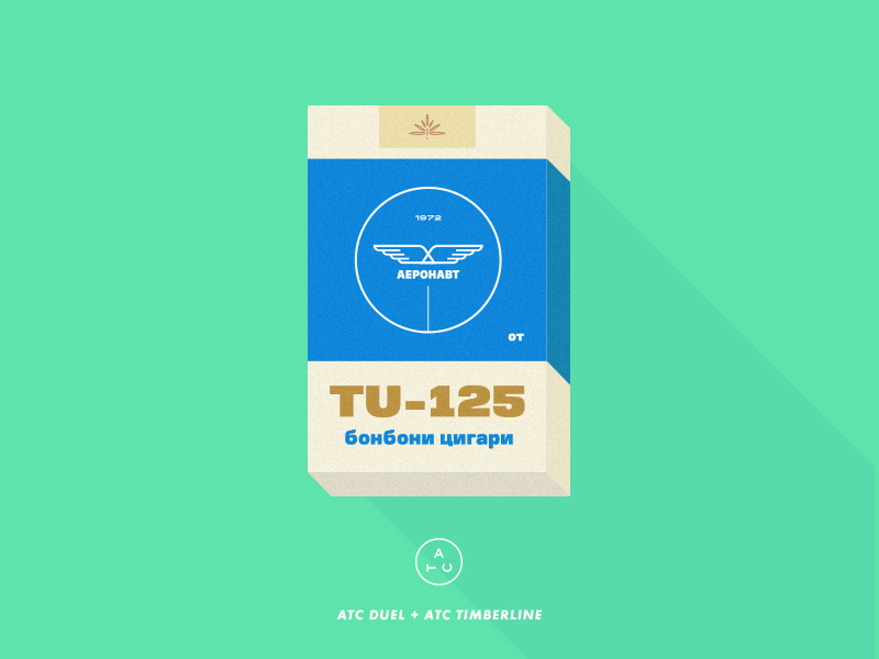 Candy Cigarette 2 seal type packaging isometric avondaletypeco typography aviation box vintage candy illustration