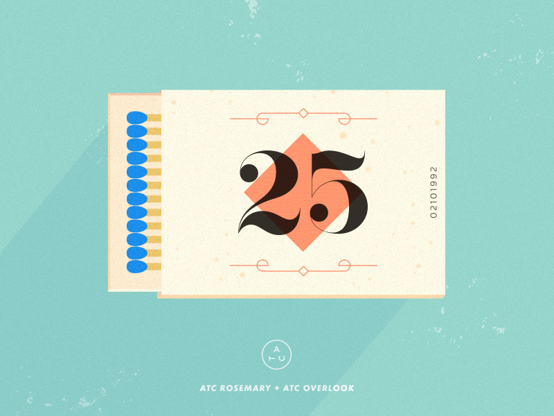 Matchbook didone type packaging isometric avondaletypeco typography box package vintage fire match illustration