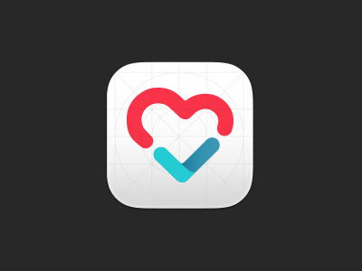 MomQ app application baby check curation heart icon launcher logo mobile mom