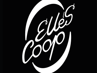 Logo concept ellas coop concept design digital flat illustration illustrator cc latin letter letterart lettering logotype typography