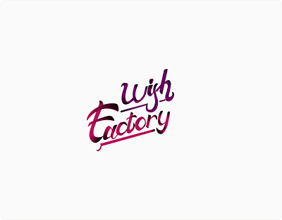 Wish Factory adobe illustrator branding charming concept design digital icon illustrator latin letter letterart lettering logo logotype typography vector