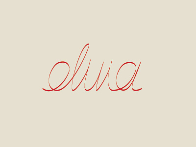 Olivia artpftype design digital elegant latin lettering name name tag olivia red typography vector
