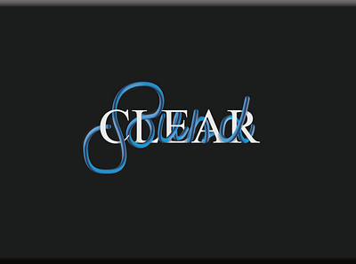 Clear Sound artpftype concept design digital illustration latin letter letterart lettering typography vectorart