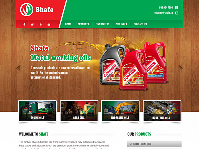 Shafe Oil - A beecloud Product auto automotive beecloud engine oil gear oil industrial shafe oil web design web development