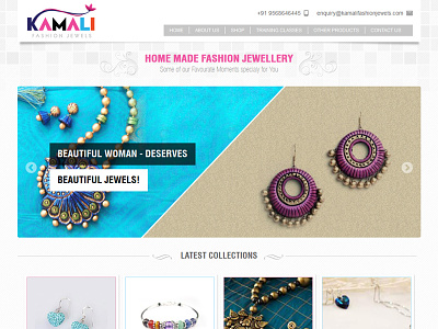 Kamali Fashion Jewels - A beeCloud Product beecloud fashion jewellery jewels web design web development webdesign webdevelopment