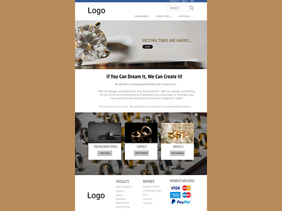 JEWELLERY2 design landing page design landingpage typography web