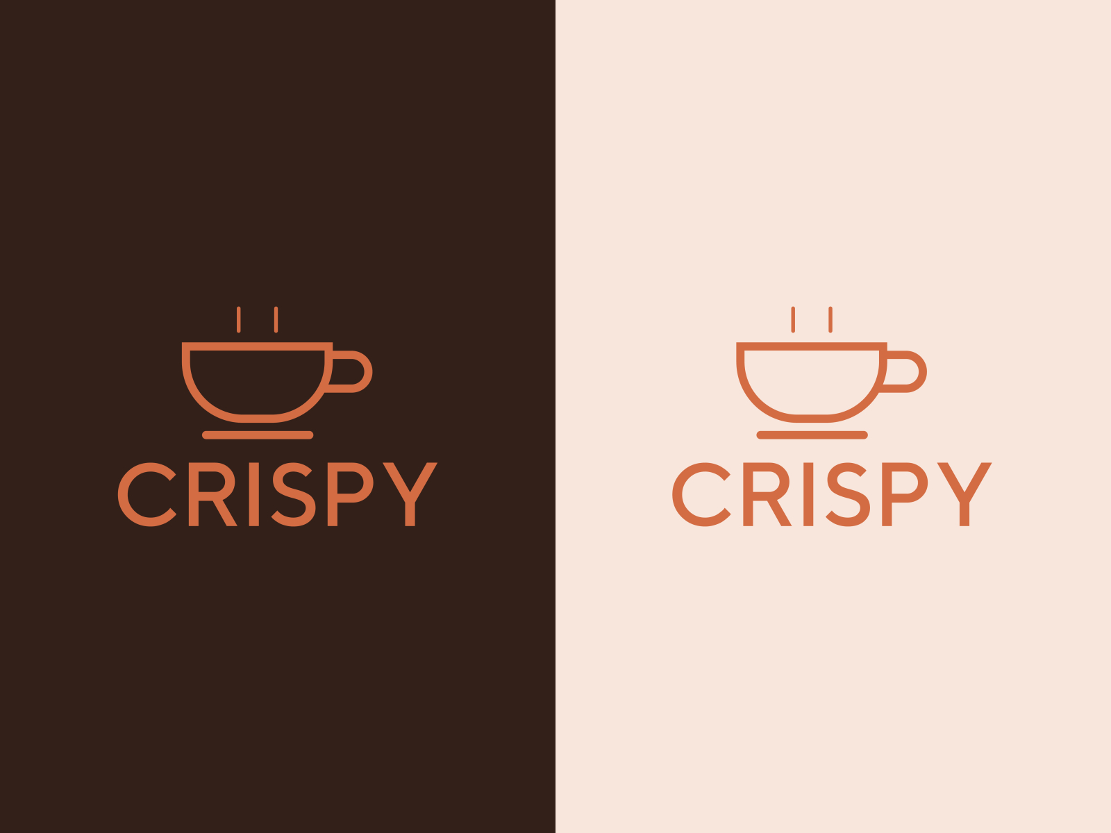 CRISPY Minimal Coffee Logo by Sheikh Masud on Dribbble